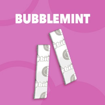 Orbit Bubblemint Sugar Free Chewing Gum, 3 pk, 42 pc