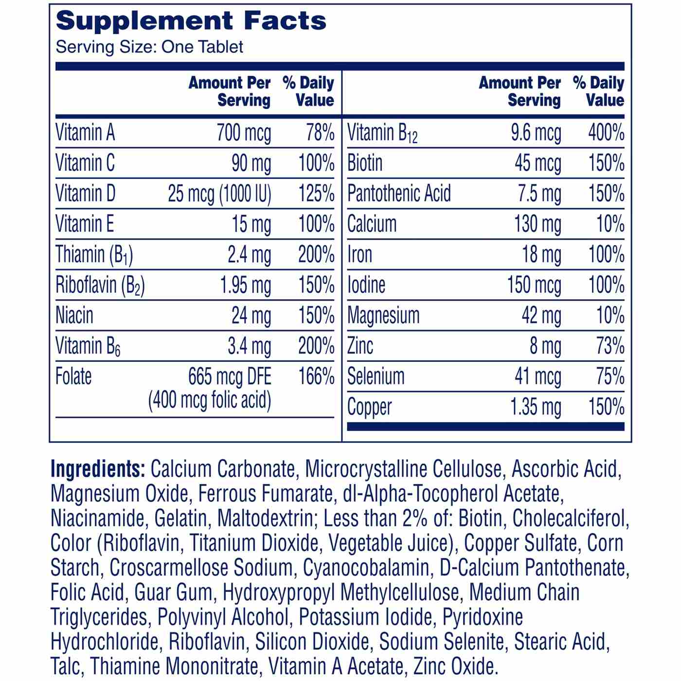 One A Day Women's Multivitamin Tablets; image 3 of 6