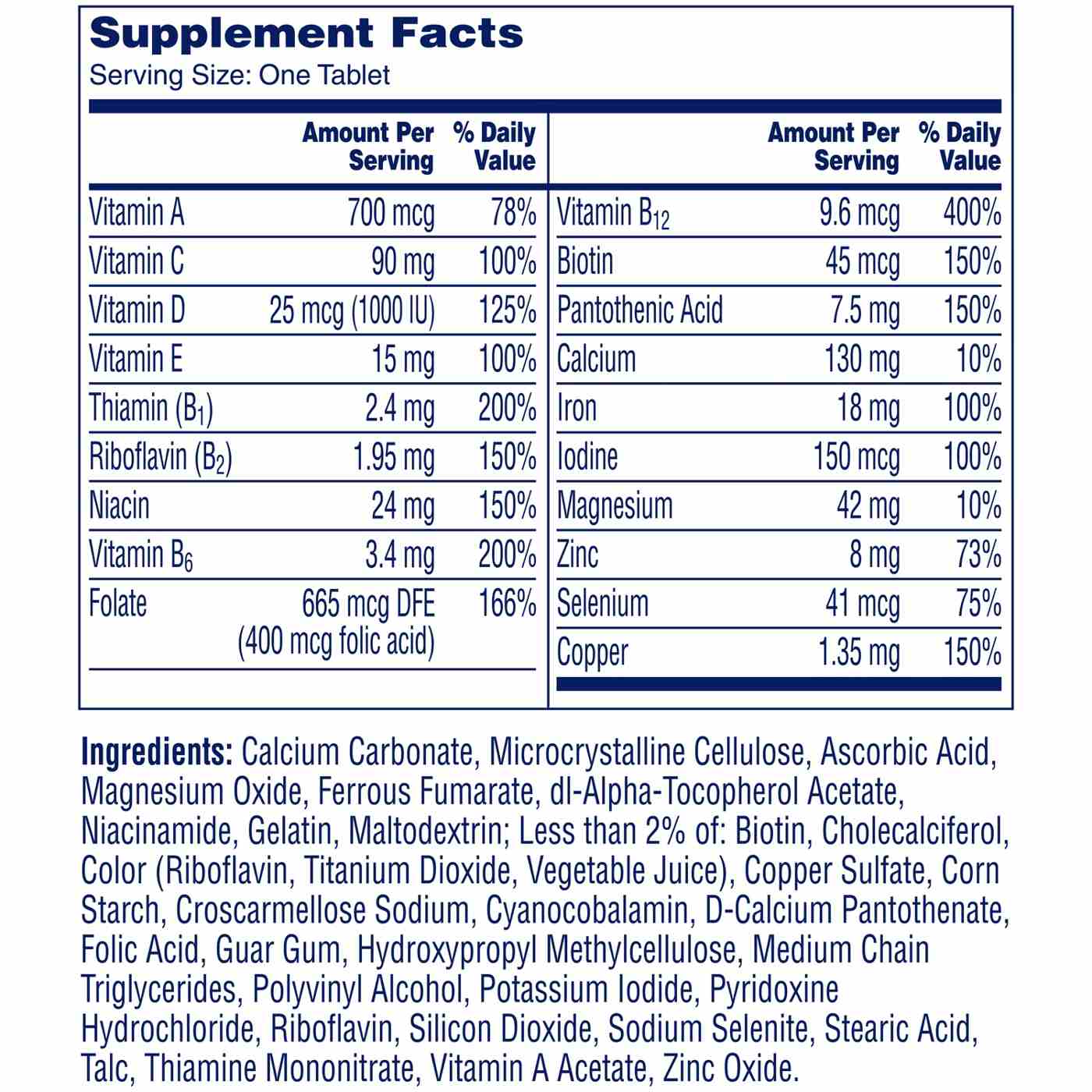 One A Day Women's Multivitamin Tablets; image 4 of 6