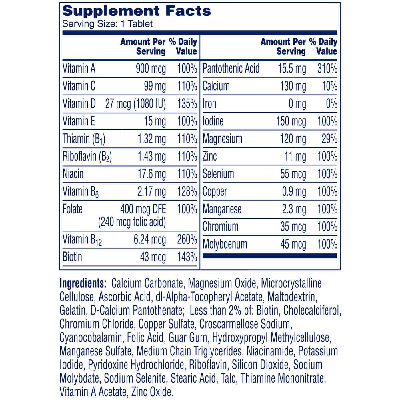 One A Day Men's Multivitamin Tablets; image 3 of 5