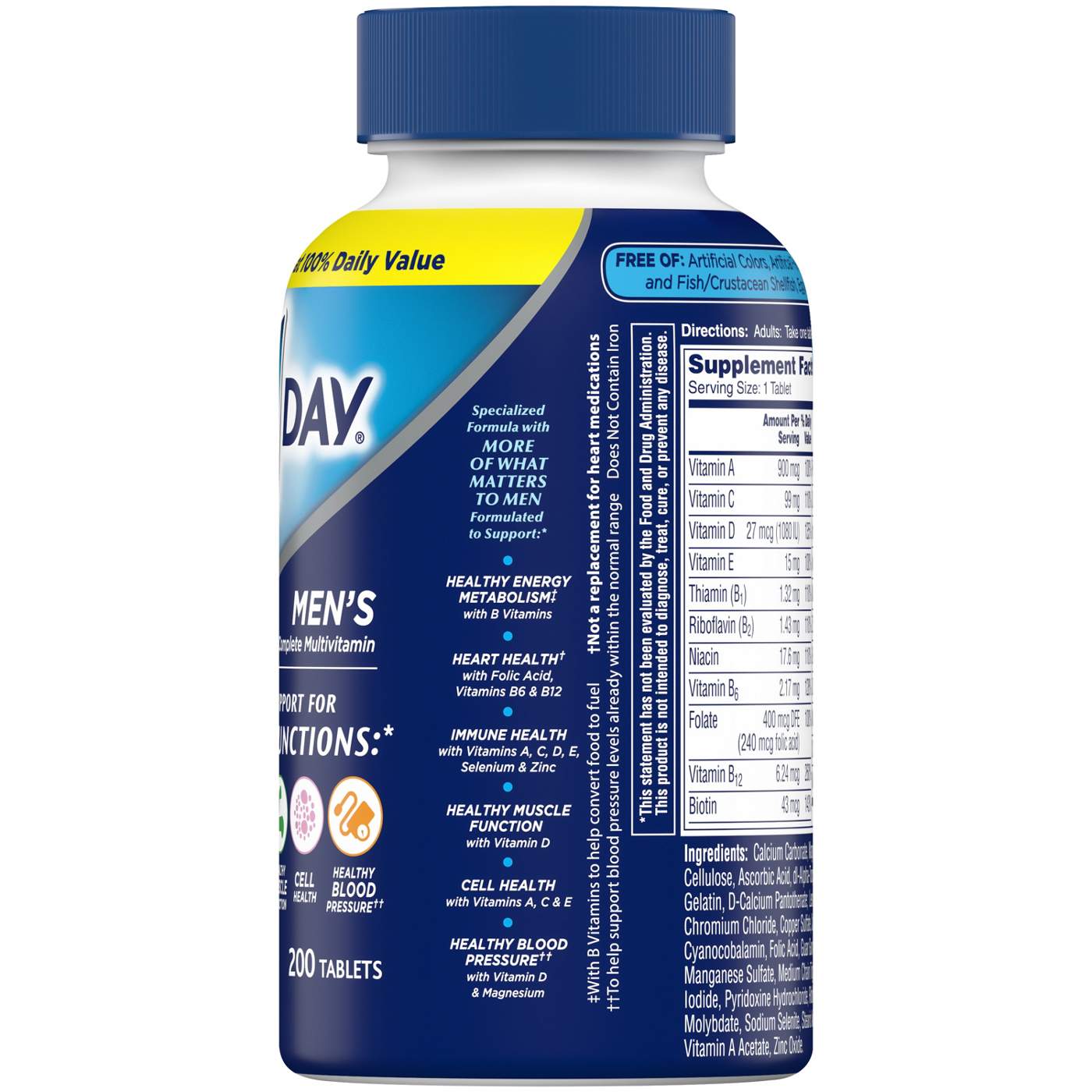 One A Day Men's Multivitamin Tablets; image 5 of 5