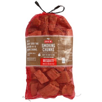 H-E-B Mesquite Wood Smoking Chunks, 1300 cu. in.