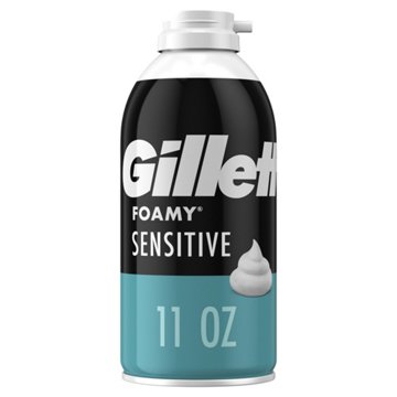 Gillette Foamy Shave Foam -  Sensitive, 11 oz