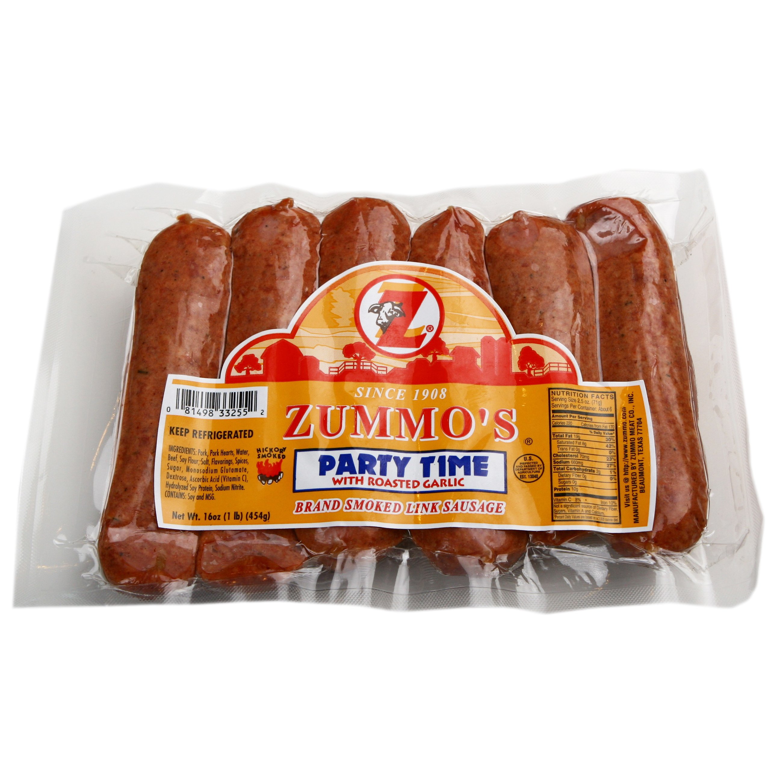 Zummo's Sausage Roasted Garlic Shop Meat at HEB