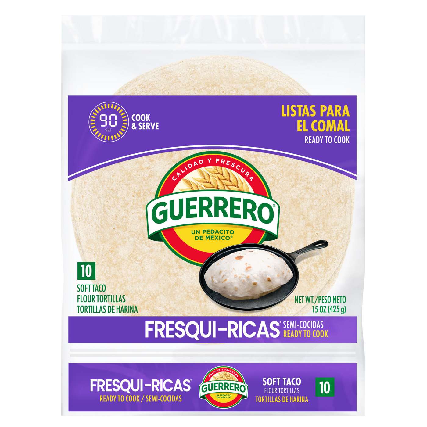 Guerrero Fresquiricas Ready to Cook Soft Taco Flour Tortillas 10 Count; image 1 of 6