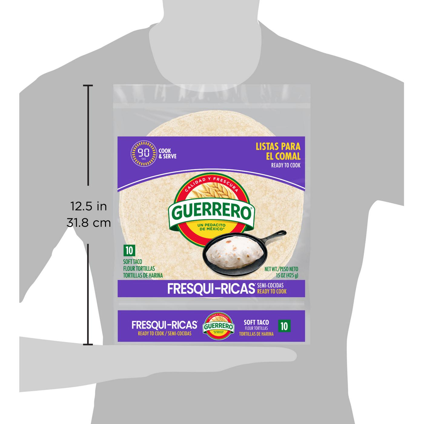 Guerrero Fresquiricas Ready to Cook Soft Taco Flour Tortillas 10 Count; image 8 of 9