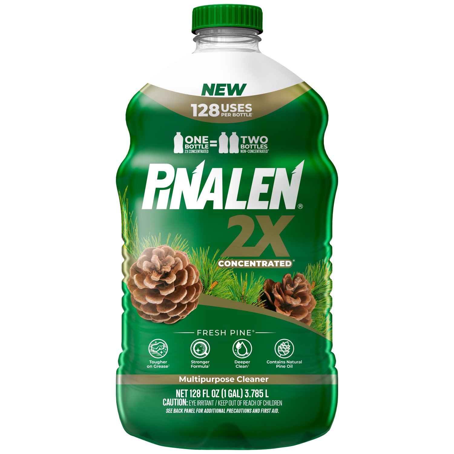 Pinalen 2X Concentrated Fresh Pine Multipurpose Cleaner, 128 oz