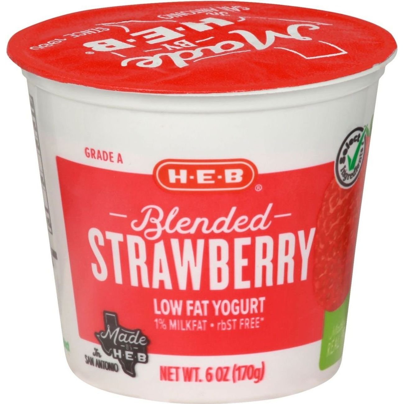 HEB Blended Strawberry LowFat Yogurt Shop Yogurt at HEB