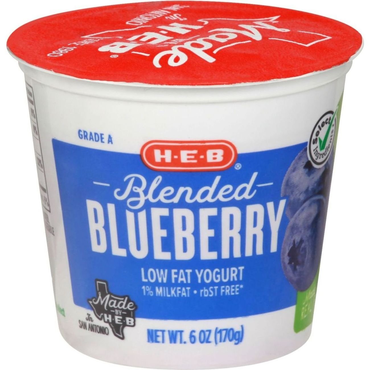 H E B Blended Low Fat Blueberry Yogurt Shop Yogurt At H E B 