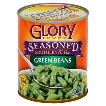 Glory Foods Seasoned Country Style Green Beans, 27 oz