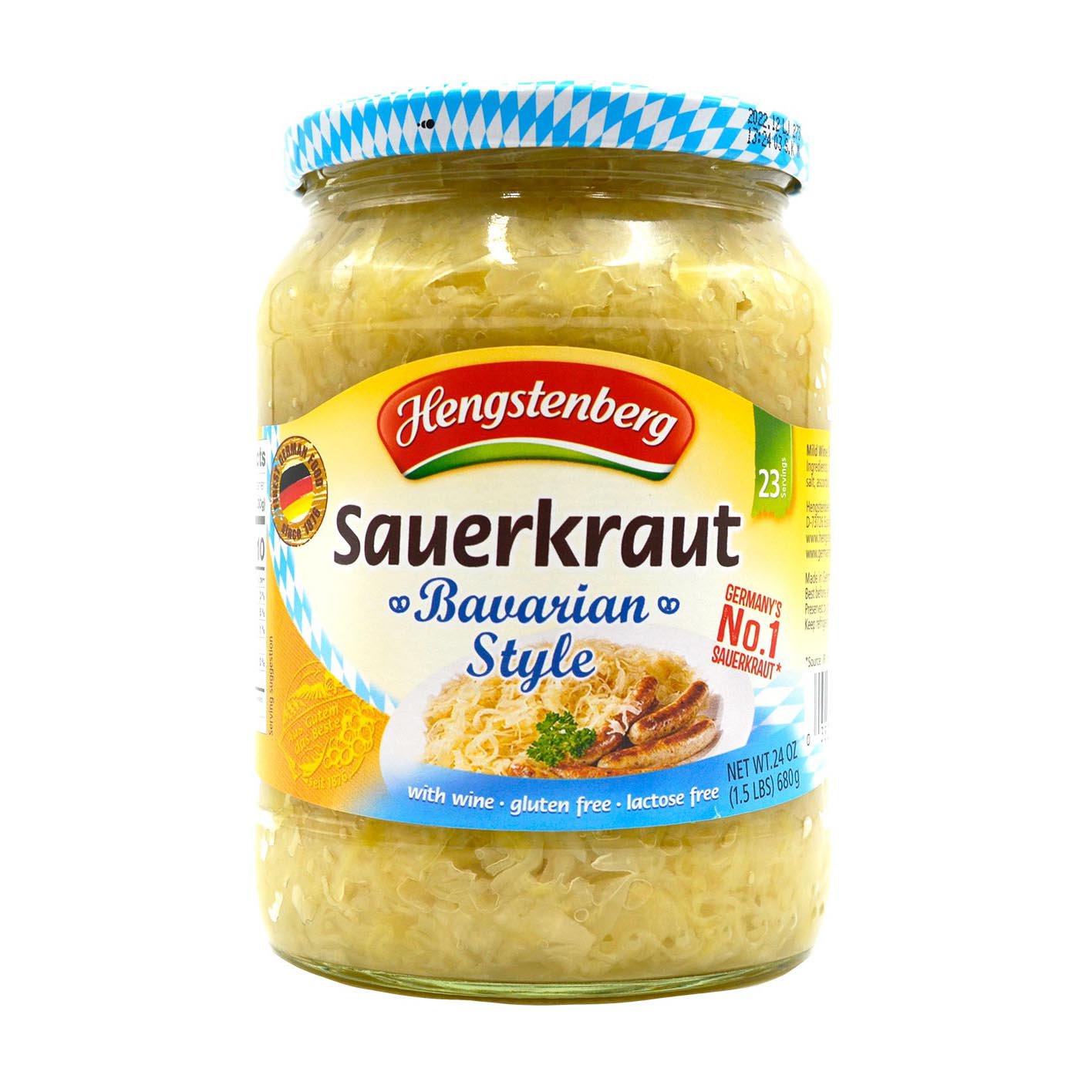 Hengstenberg Bavarian Style Sauerkraut with Wine Shop Cabbage & sauerkraut at HEB