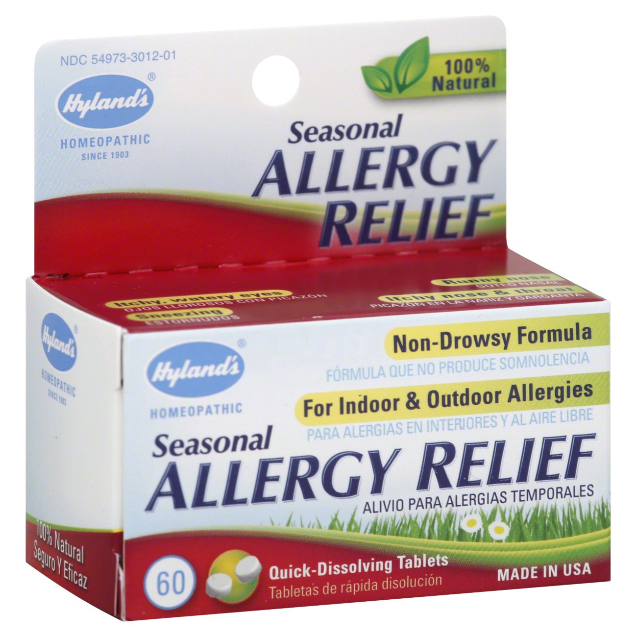 Hylands Natural Seasonal Allergy Relief QuickDissolving Tablets Shop
