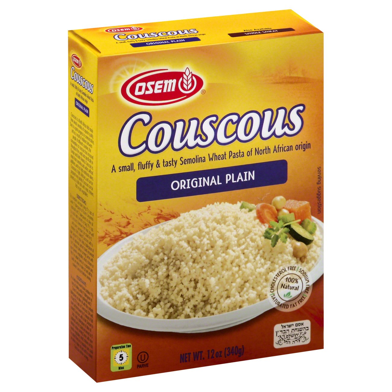 Osem Kosher Medium Grain Instant Couscous Shop Pasta at HEB