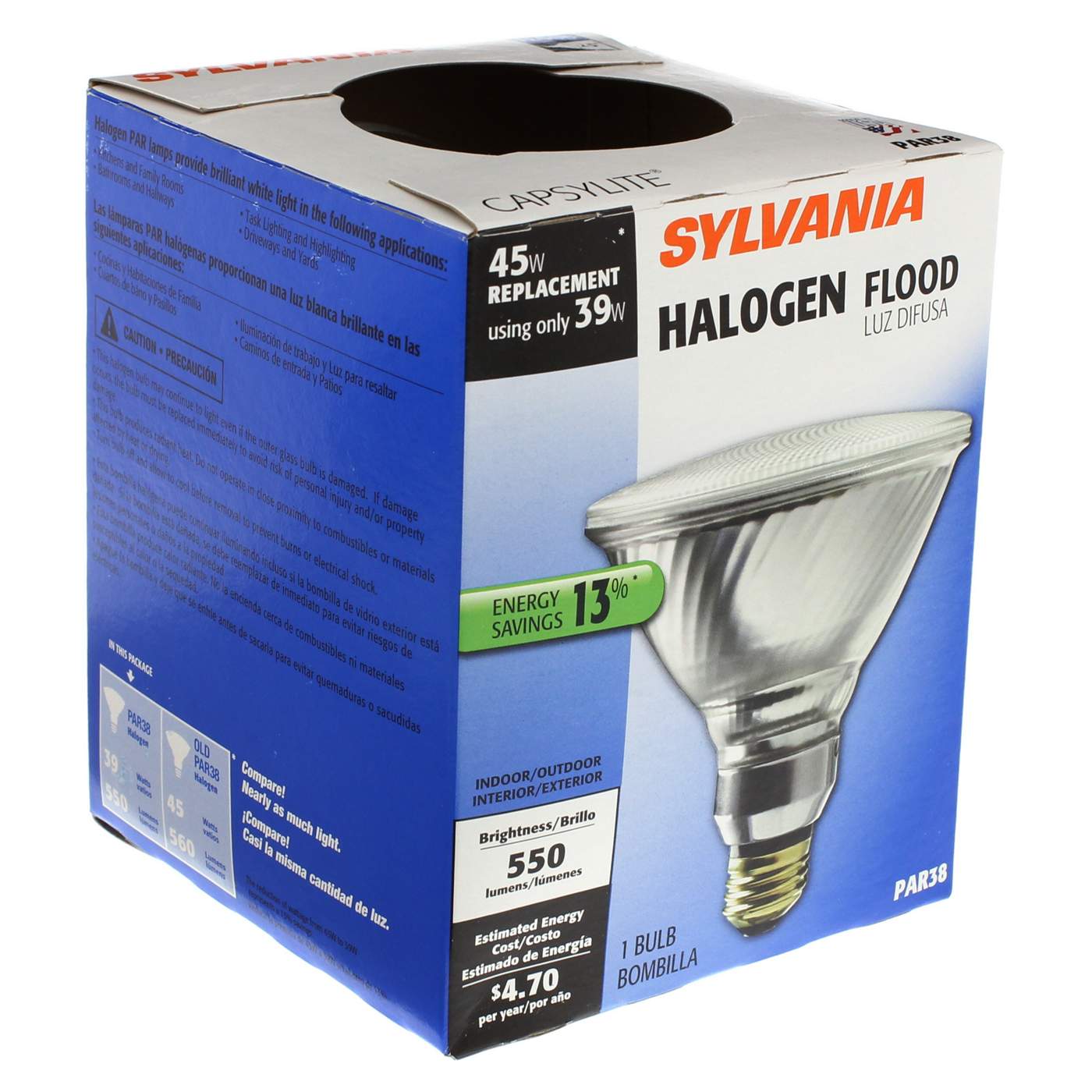 Sylvania PAR38 45-Watt Halogen Flood Light Bulb; image 1 of 2