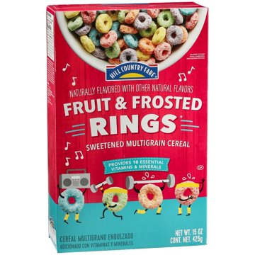 Hill Country Fare Fruit & Frosted Rings Cereal, 15 oz