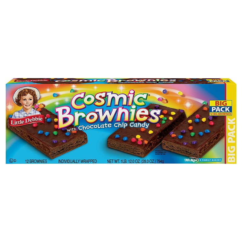 Little Debbie Cosmic Brownies With Chocolate Chip Candy Big Pack - Shop ...