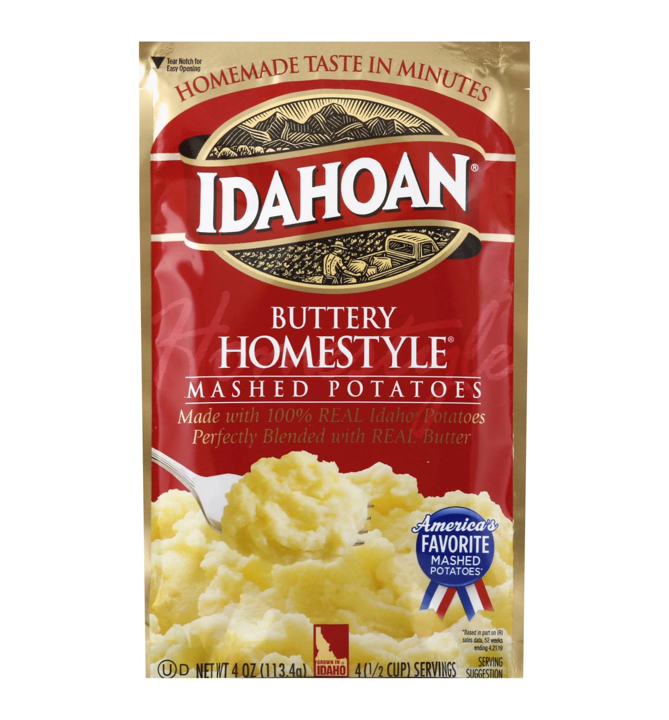 Idahoan Buttery Homestyle Mashed Potatoes; image 1 of 4