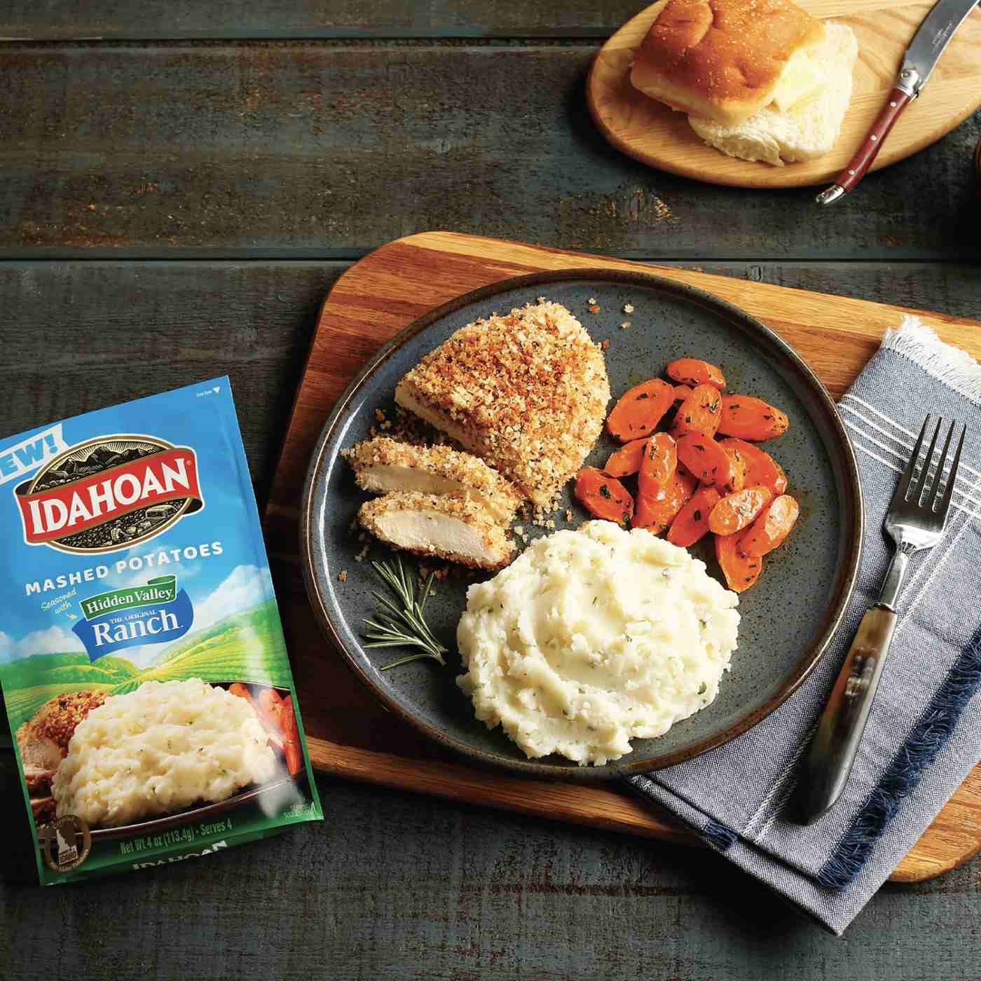 Idahoan Hidden Valley Ranch Mashed Potatoes; image 3 of 4