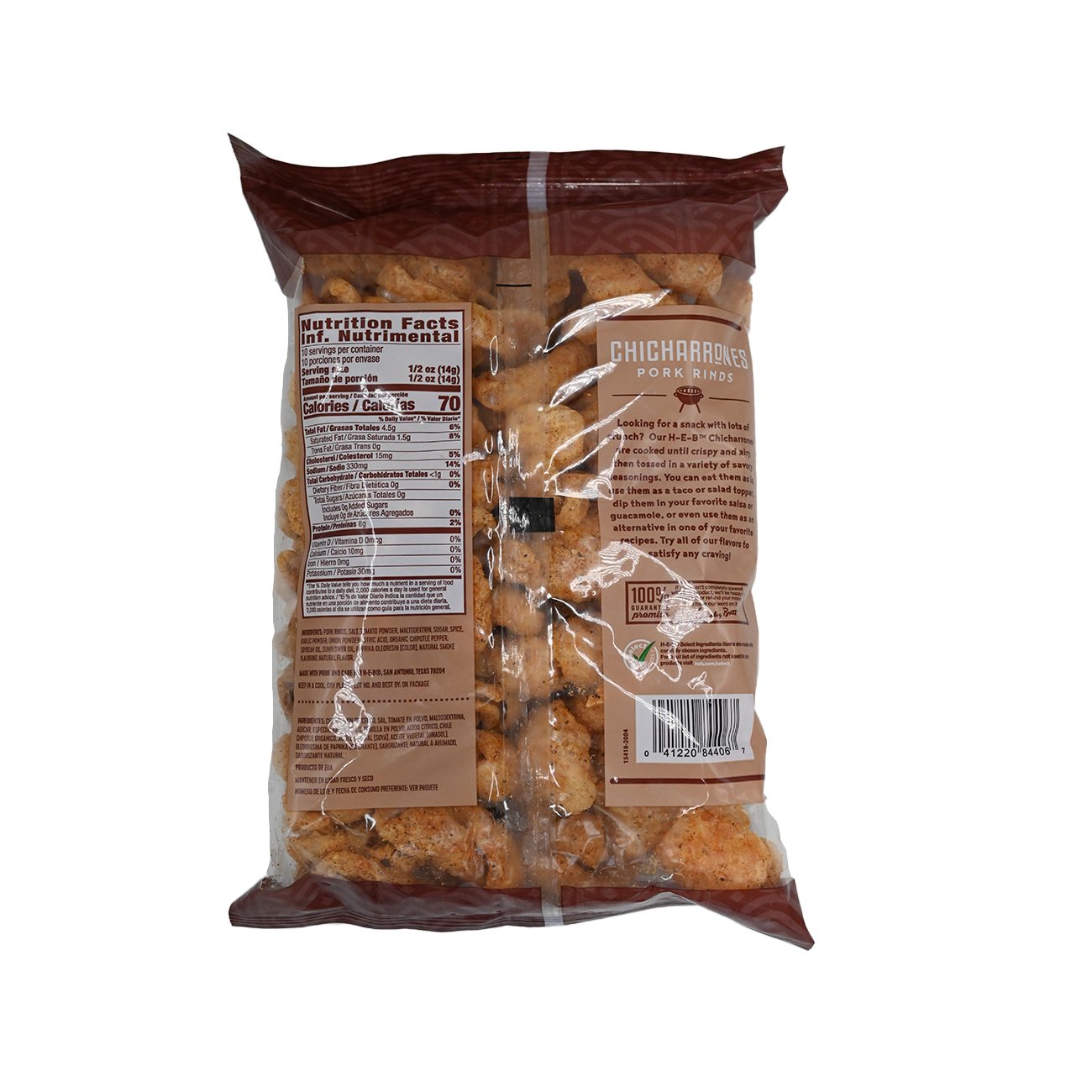 H-E-B Chicharrones Pork Rinds - Bar-B-Que - Shop Chips At H-E-B