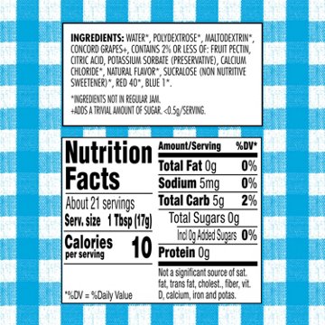 Smucker's Sugar Free Concord Grape Jam, 12.75 oz