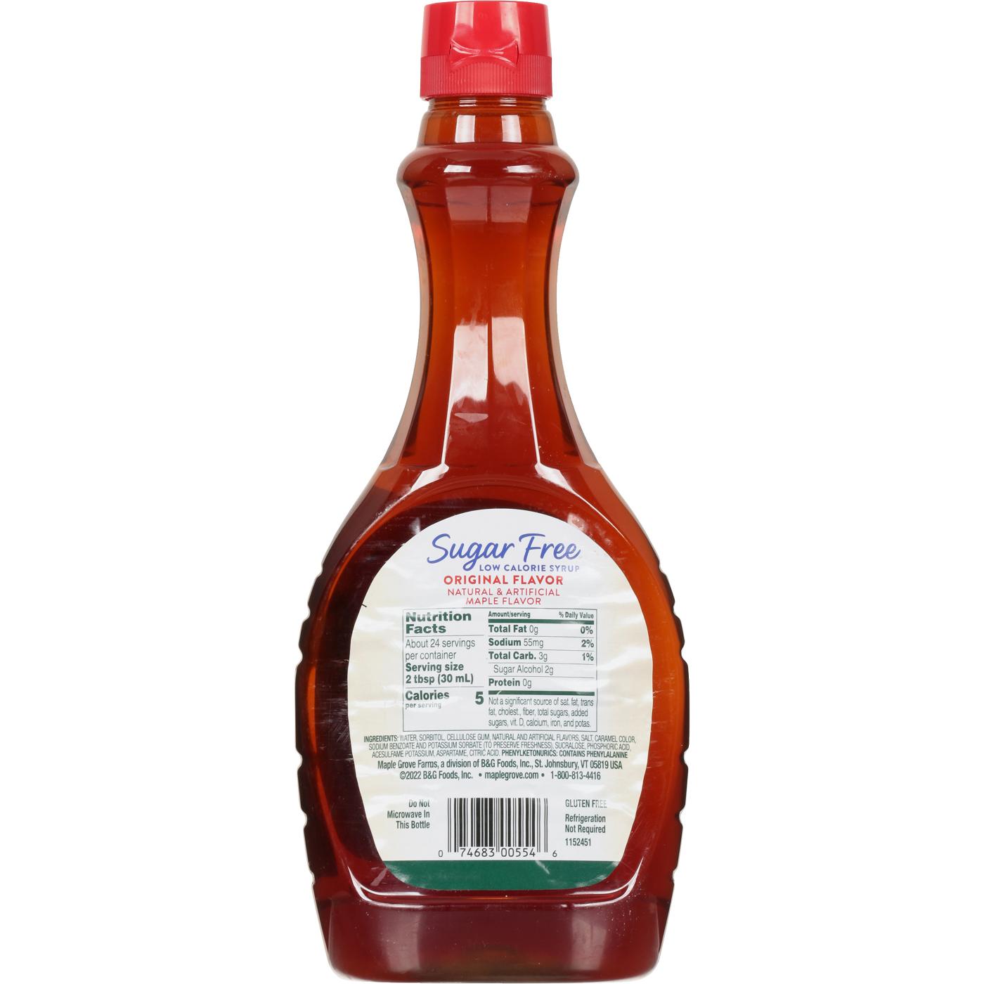 Maple Grove Farms Sugar Free Maple Flavor Syrup; image 2 of 2