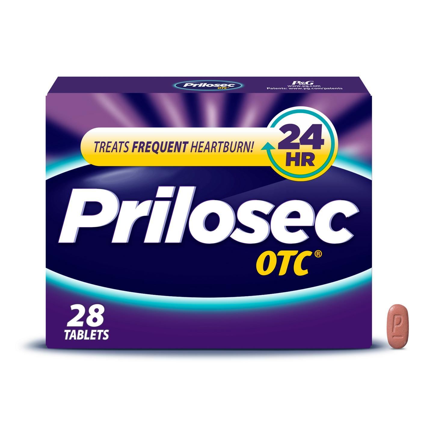 Prilosec OTC Omeprazole Delayed Release Tablets, Acid Reducer for Frequent Heartburn; image 1 of 10