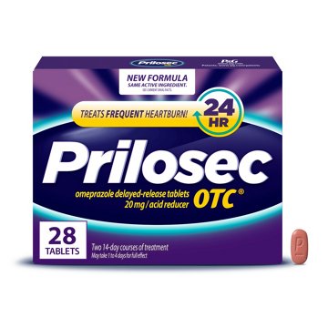Prilosec OTC Omeprazole Delayed Release Tablets, Acid Reducer for Frequent Heartburn