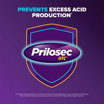 Prilosec OTC Omeprazole Delayed Release Tablets, Acid Reducer for Frequent Heartburn