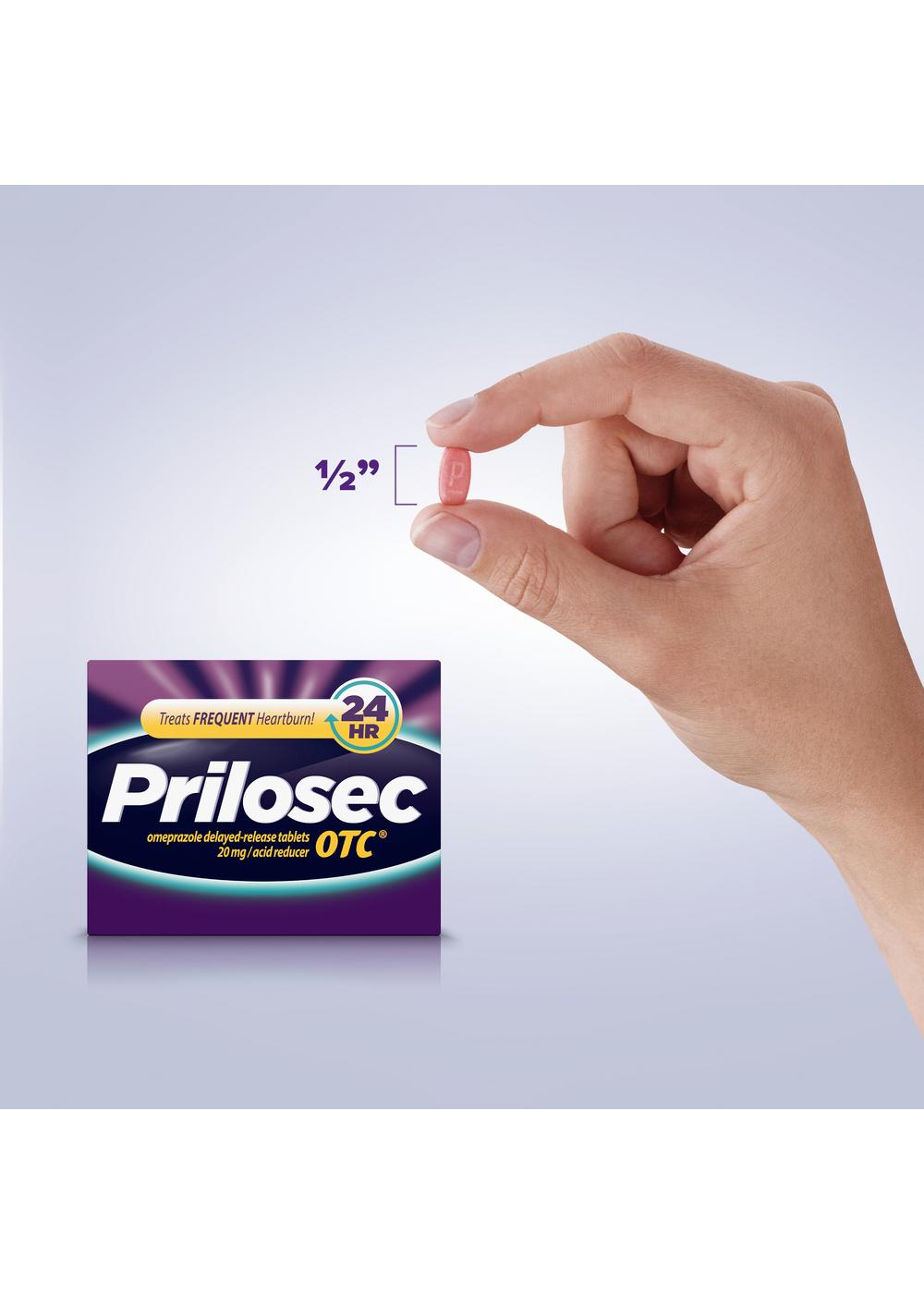 Prilosec Omeprazole Delayed Release Acid Reducer Tablets; image 3 of 9