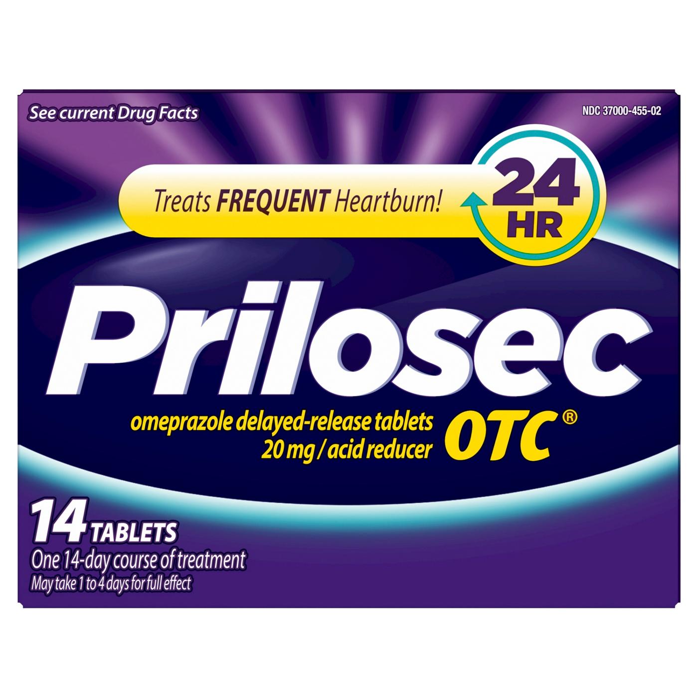 Prilosec Omeprazole Delayed Release Acid Reducer Tablets; image 2 of 10