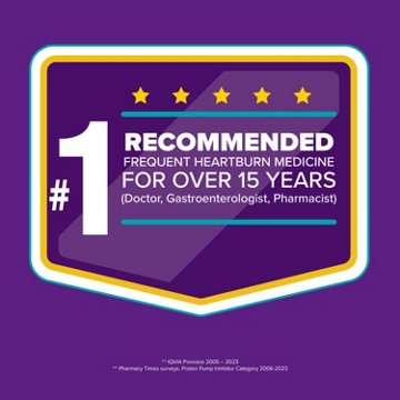 Prilosec OTC Omeprazole Delayed Release Tablets, Acid Reducer for Frequent Heartburn