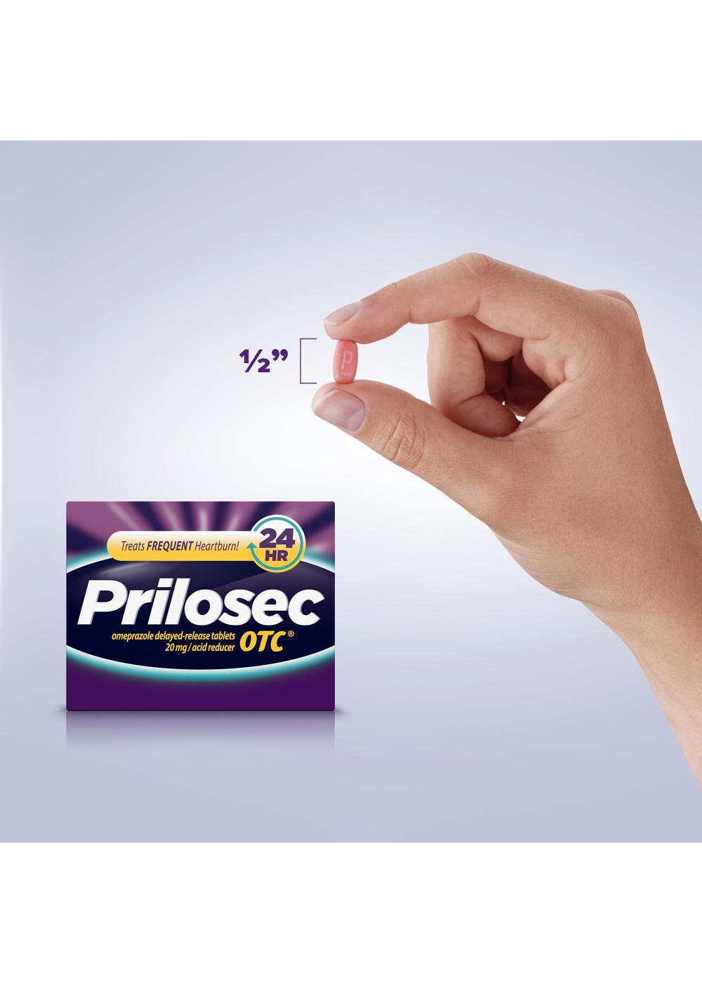 Prilosec Omeprazole Delayed Release Acid Reducer Tablets; image 8 of 8