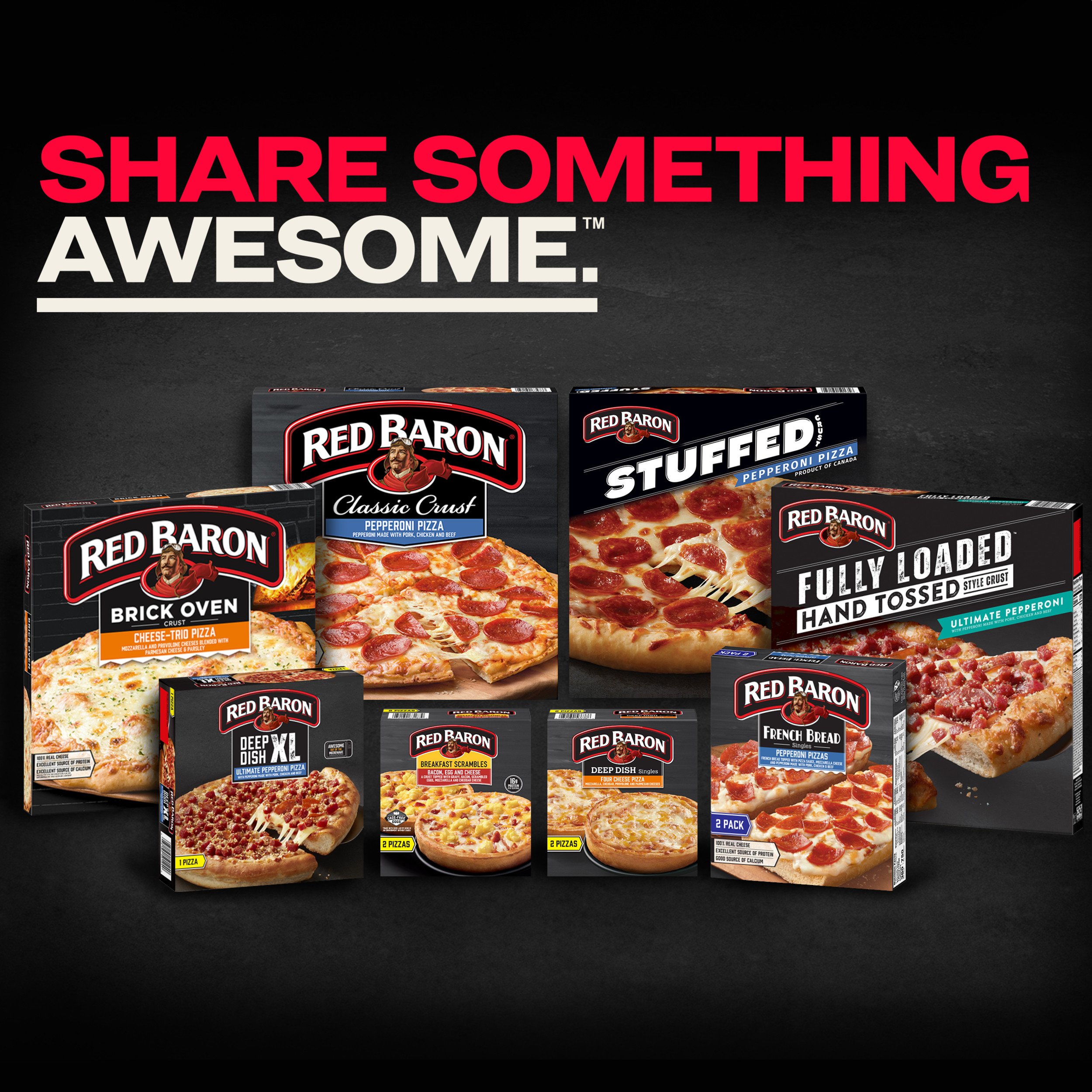 Red Baron Pepperoni French Bread Personal Frozen Pizza - Shop