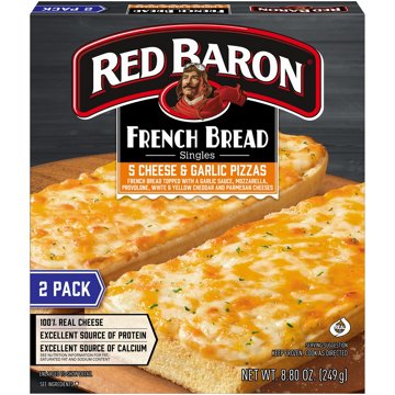 Red Baron 5 Cheese & Garlic French Bread Frozen Personal Pizza, 8.8 oz