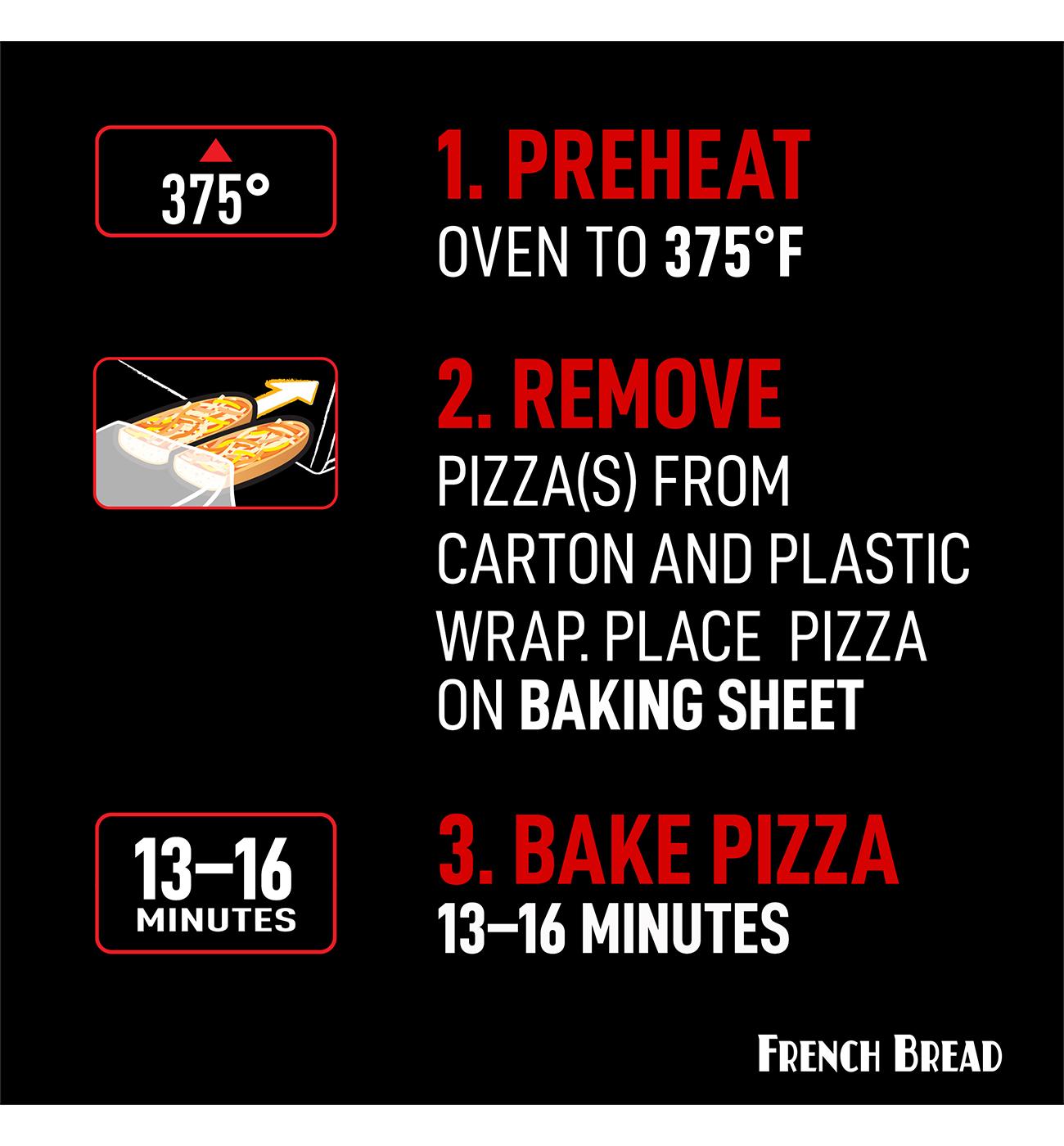 Red Baron French Bread Frozen Pizza Singles - 5 Cheese & Garlic; image 2 of 2