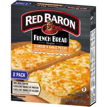 Red Baron 5 Cheese & Garlic French Bread Frozen Personal Pizza, 8.8 oz