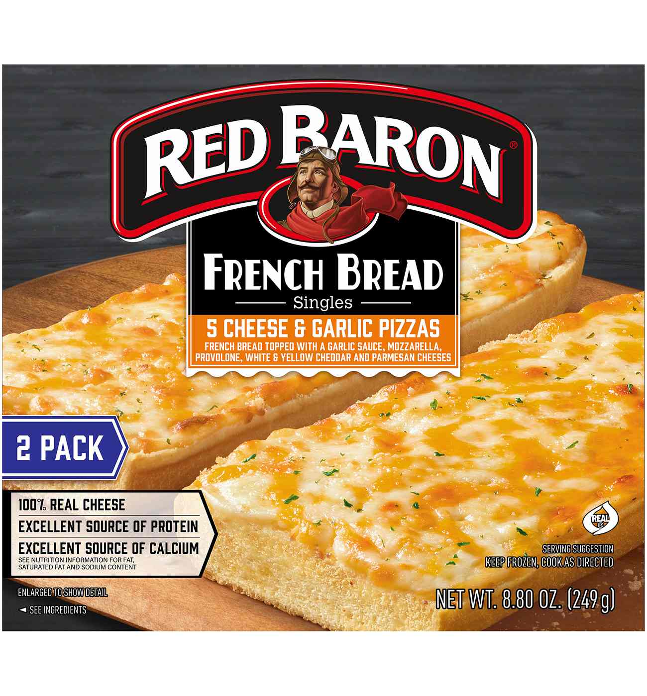 Red Baron Five Cheese and Garlic French Bread Personal Frozen Pizza; image 7 of 7