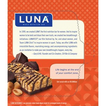 Luna 9g Protein Whole Nutrition Bars - Nutz Over Chocolate