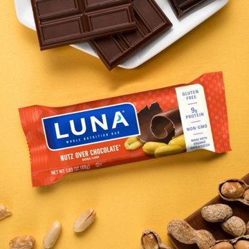 Luna 9g Protein Whole Nutrition Bars - Nutz Over Chocolate
