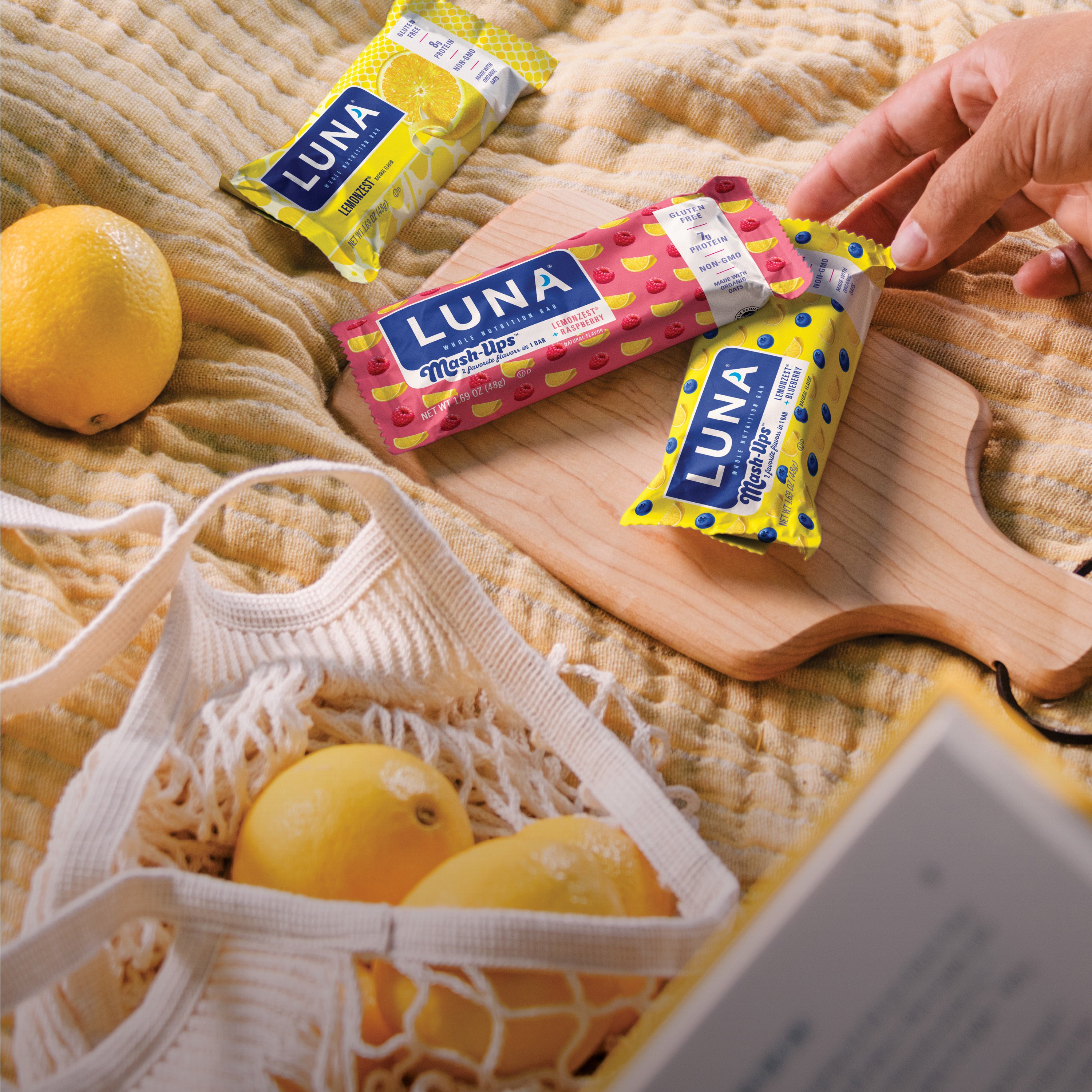 Luna 8g Protein Whole Nutrition Bars - Lemon Zest - Shop Granola