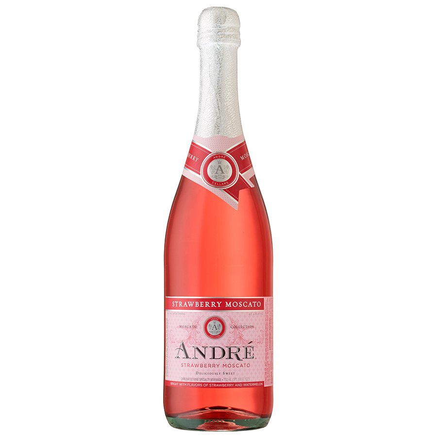 Andre Strawberry Moscato Champagne Sparkling Wine Shop Wine at HEB
