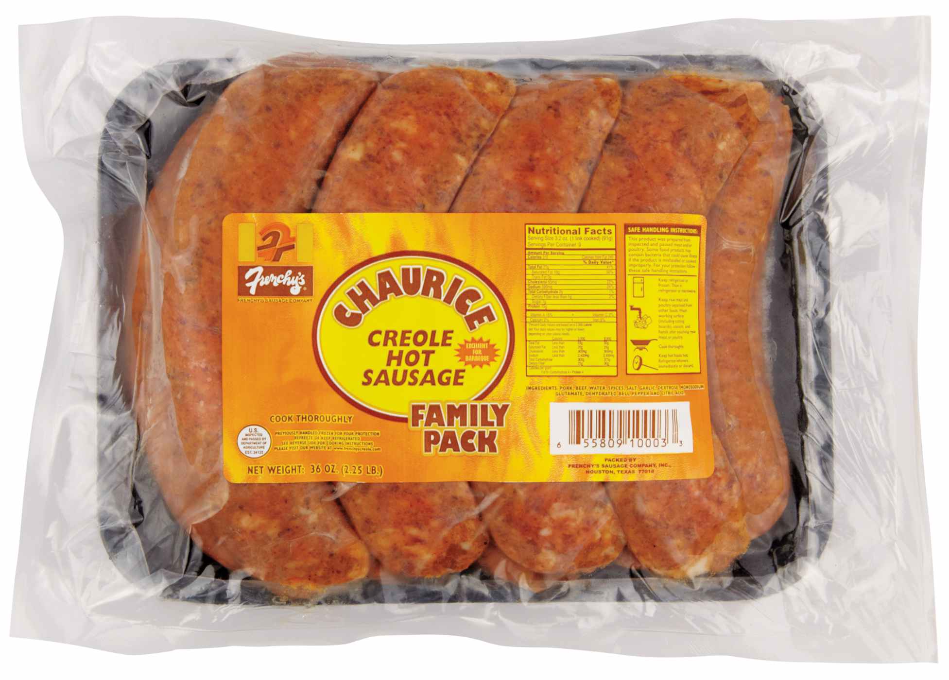 Frenchy's Creole Hot Sausages - Family Pack; image 1 of 2