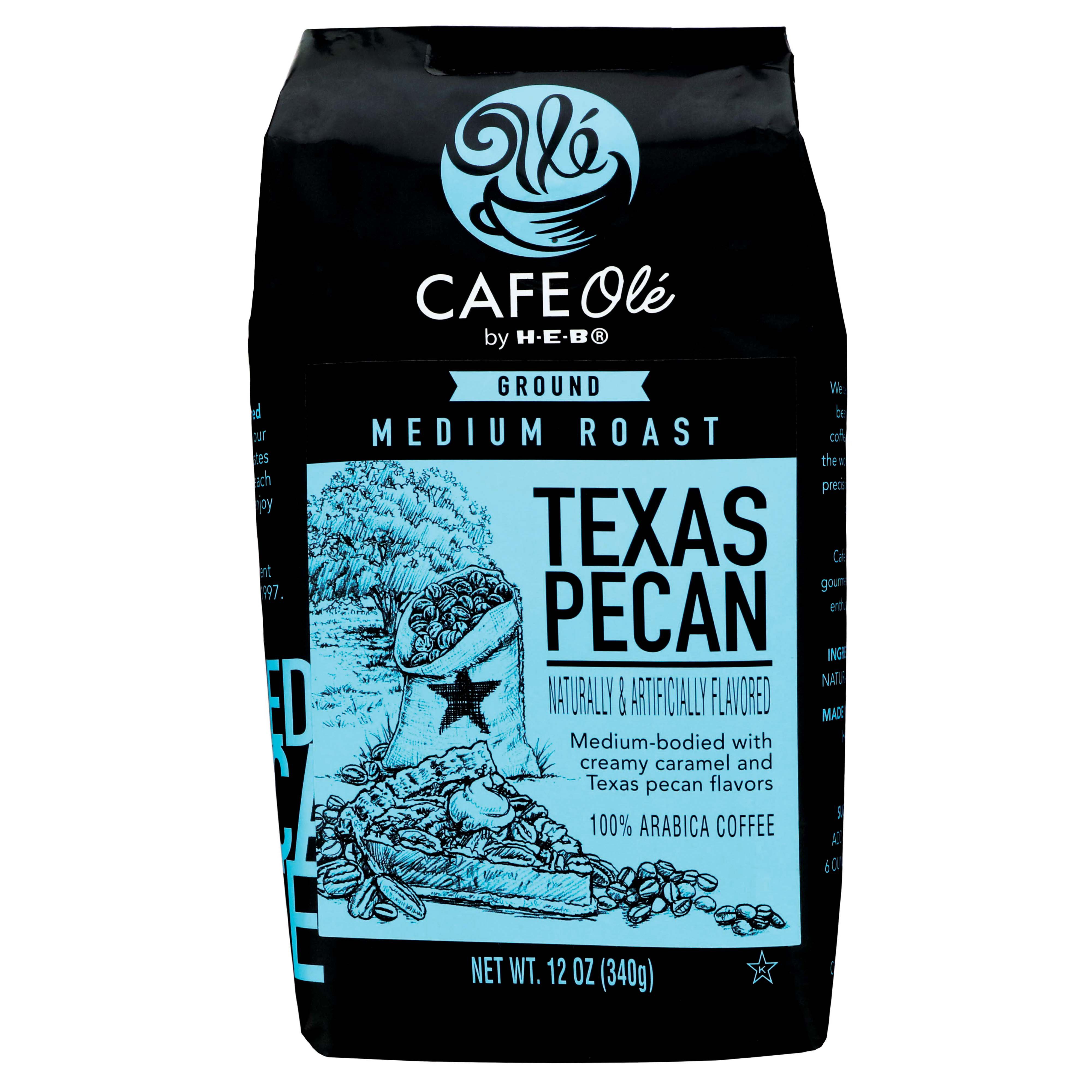 Cafe Ole by H-E-B Texas Pecan Medium Roast Ground Coffee - Shop Coffee ...