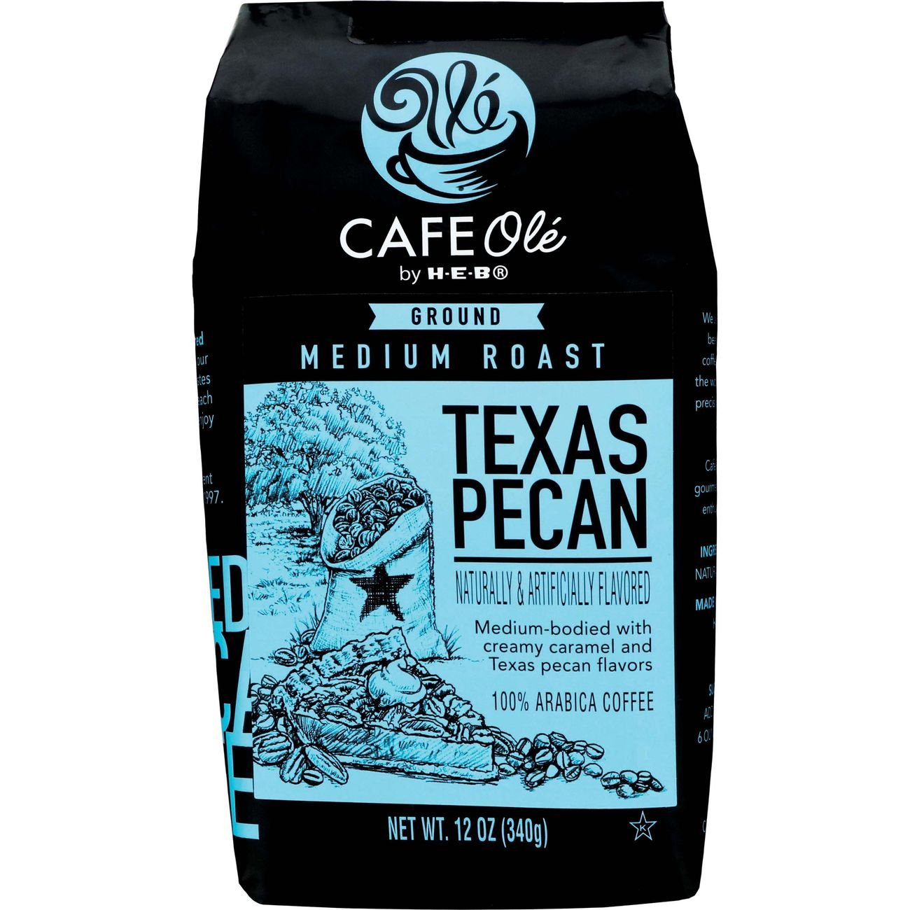 Cafe Ole by H-E-B Texas Pecan Medium Roast Ground Coffee - Shop Coffee ...