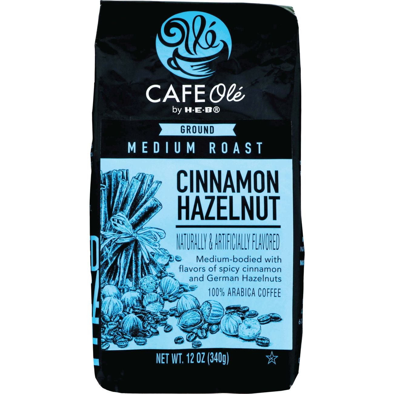 Cafe Ole By H E B Cinnamon Hazelnut Medium Roast Ground Coffee Shop Coffee At H E B