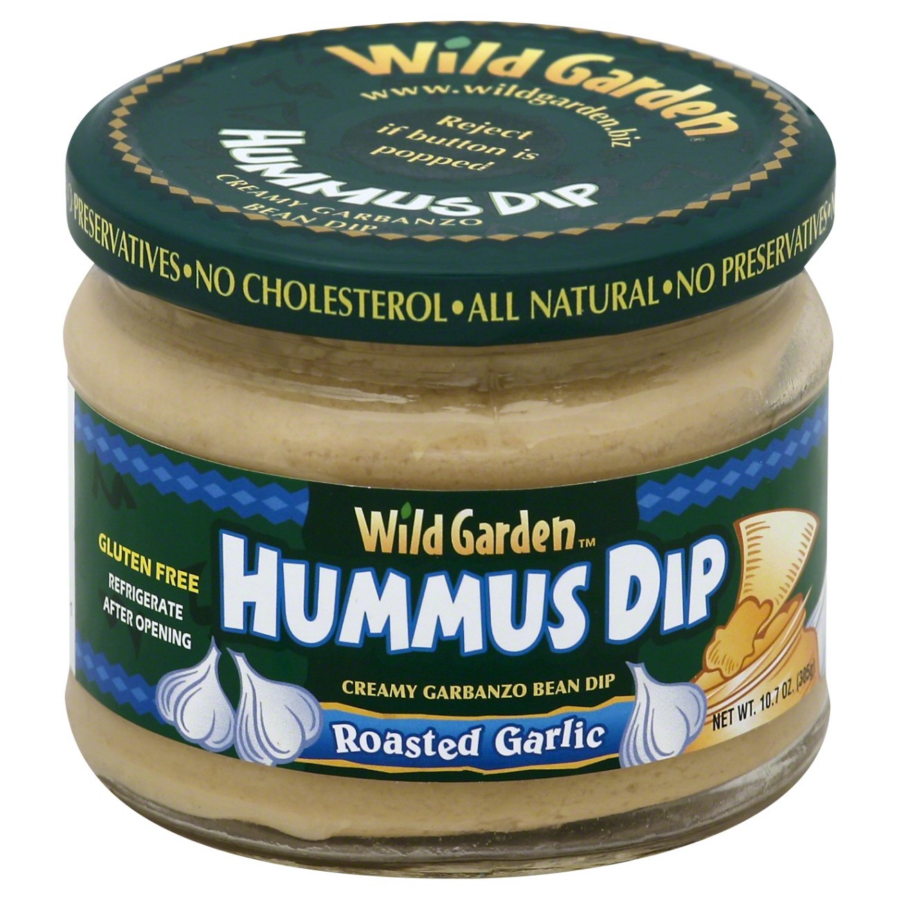 Wild Garden Roasted Garlic Hummus Dip Shop Salsa & Dip at HEB