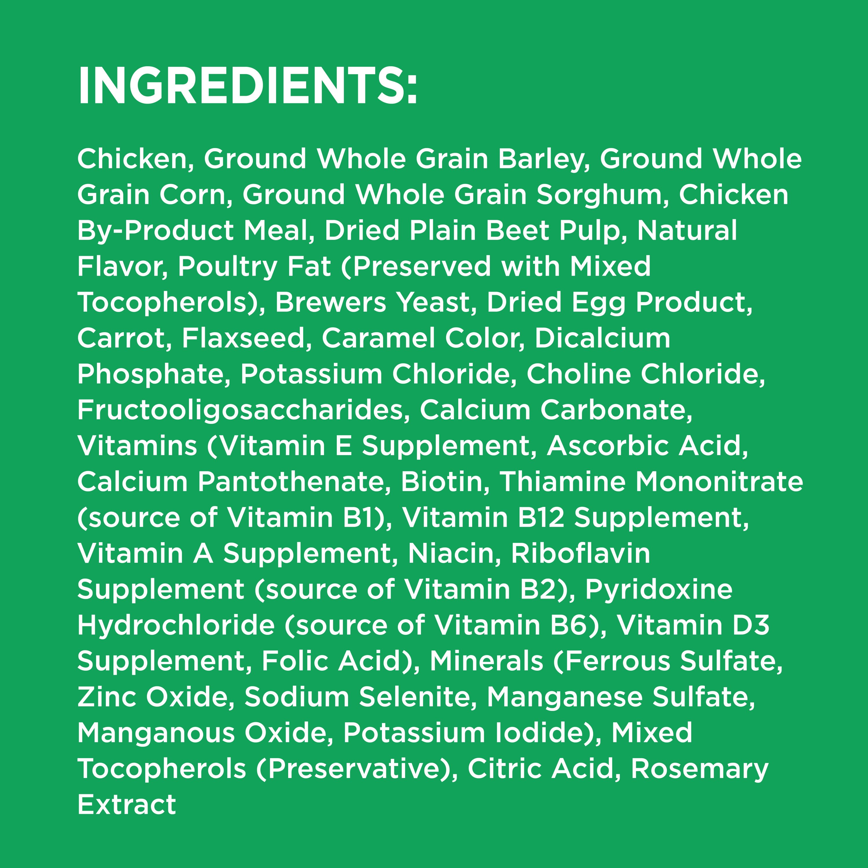 Iams dog food outlet nutritional information