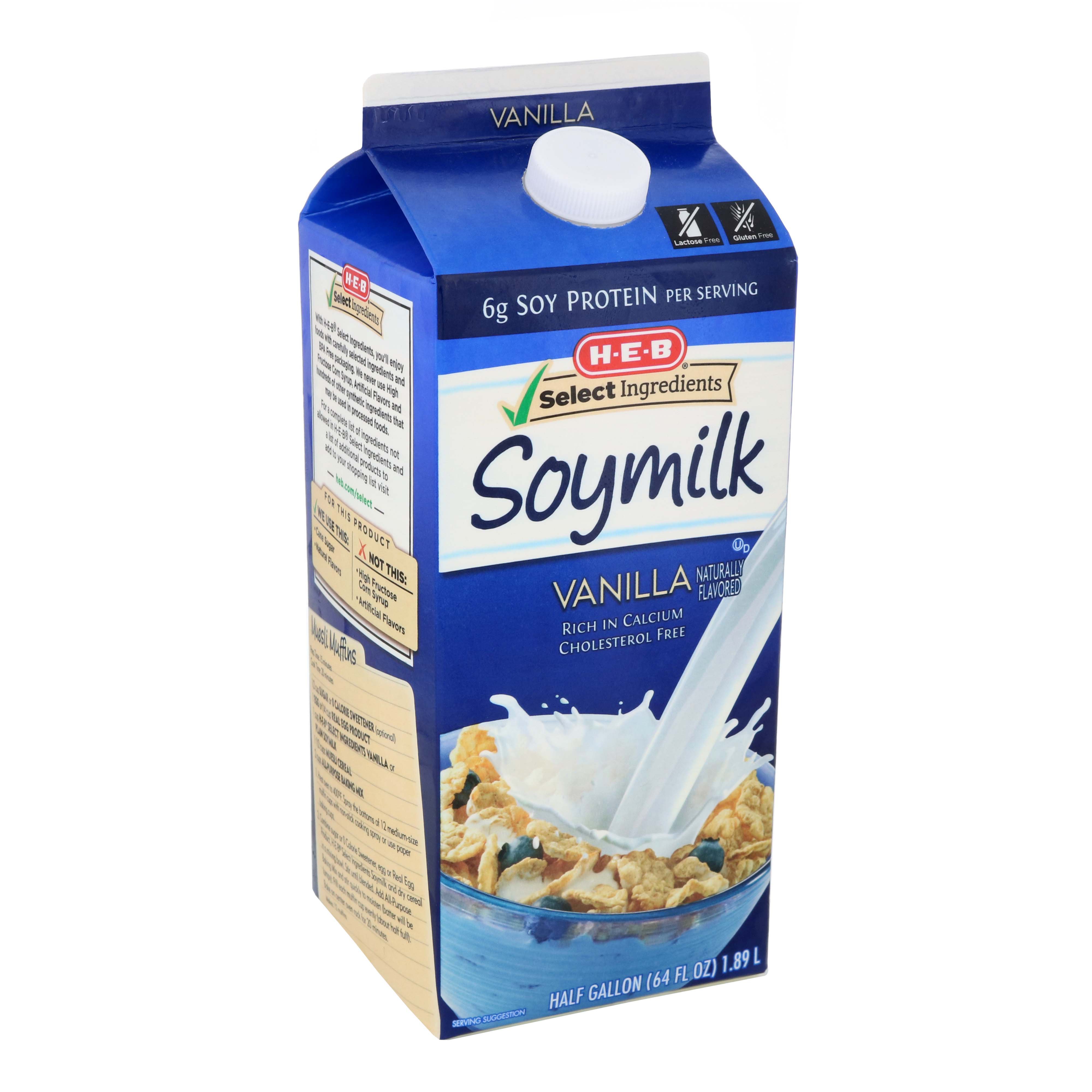 HEB Select Ingredients Vanilla Soy Milk Shop Milk at HEB