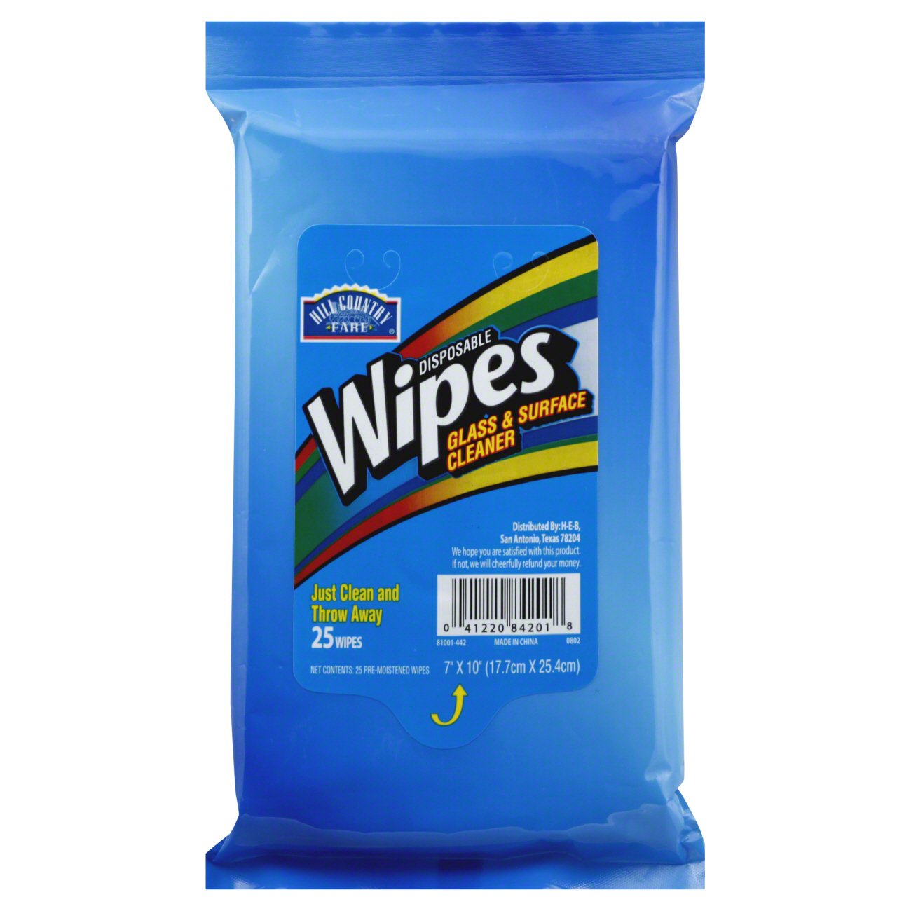 Hill Country Fare Glass & Surface Cleaner Disposable Wipes Shop All