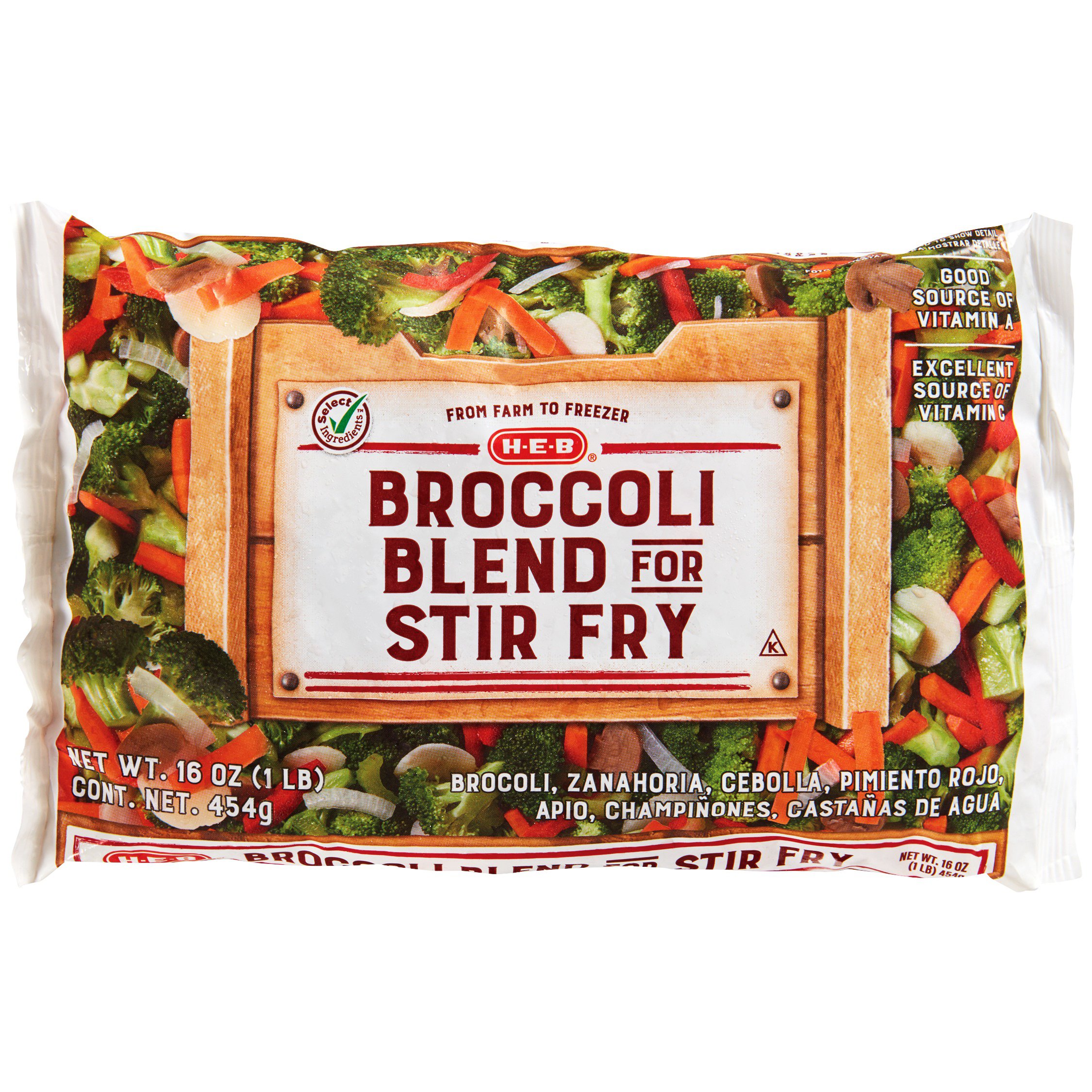 HEB Select Ingredients Broccoli Blend for Stir Fry Shop Broccoli
